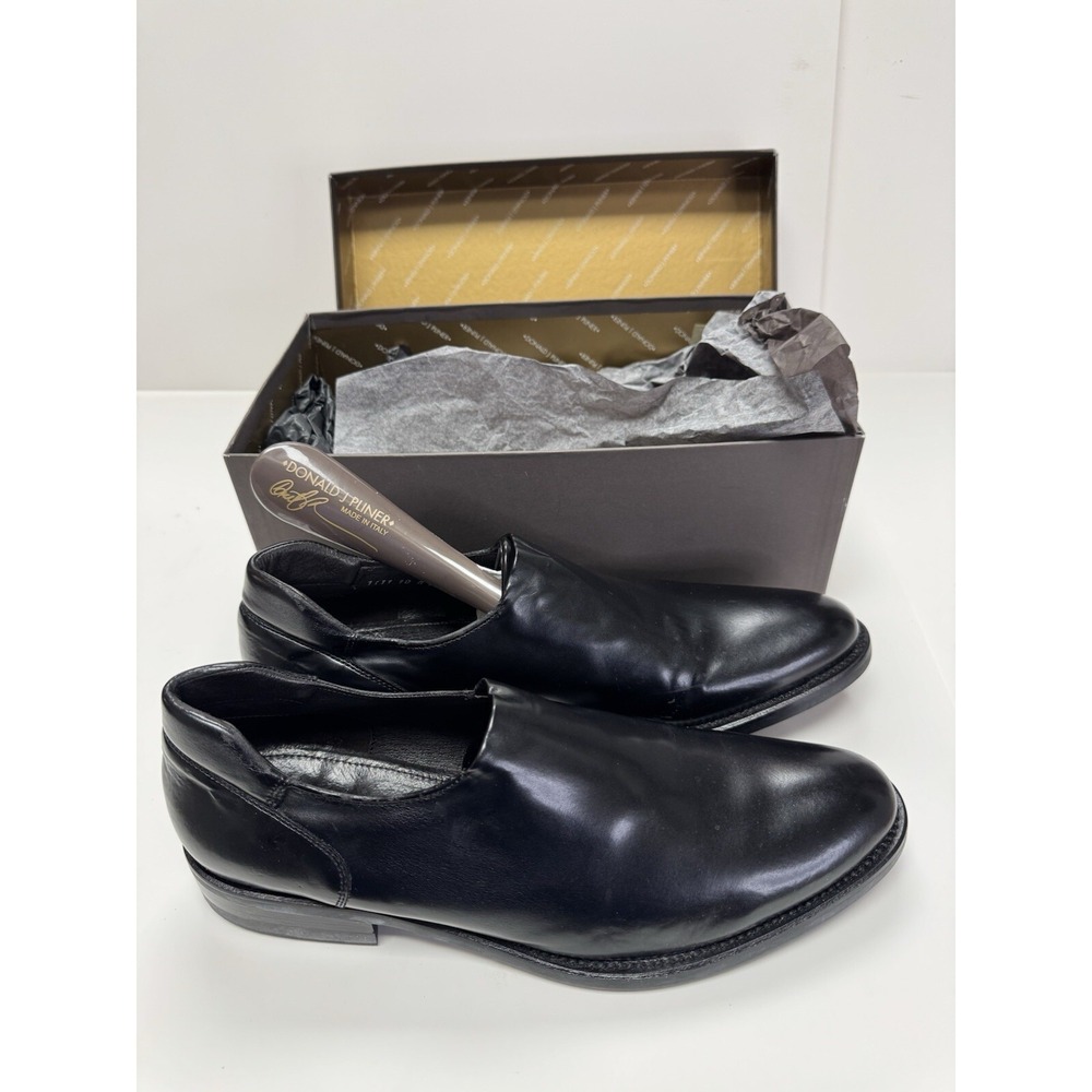 Donald Pliner Men's Stretch Nappa Leather Slip-On Loafer Black Ewait‎ 3030 M100